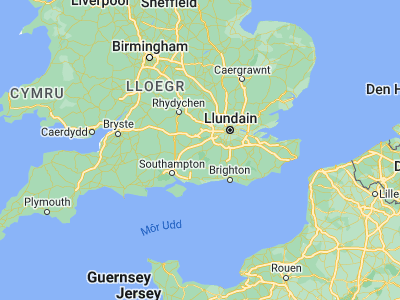 Map showing location of Aldershot (51.24827, -0.76389)