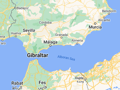 Map showing location of Almuñécar (36.73393, -3.69072)