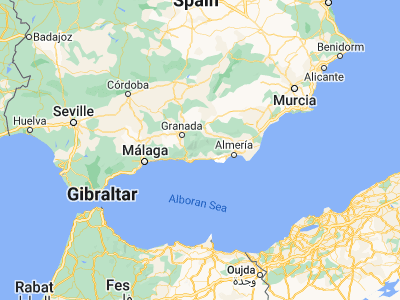 Map showing location of Alpujarra Granadina (36.93068, -3.19565)