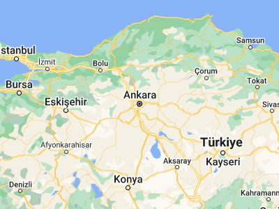 Map showing location of Ankara (39.91987, 32.85427)