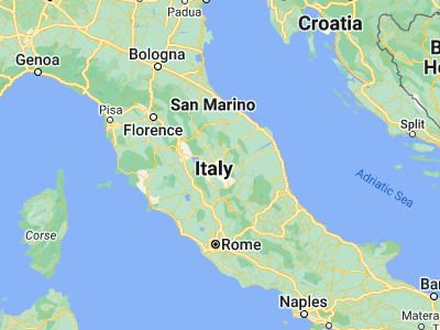 Map showing location of Assisi (43.06914, 12.61646)