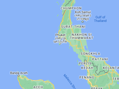 Map showing location of Ban Karon (7.84769, 98.2985)