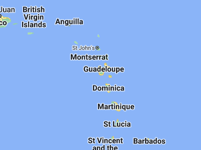 Map showing location of Basse-Terre (15.99854, -61.72548)