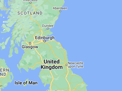 Map showing location of Berwick-Upon-Tweed (55.78333, -2)