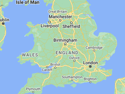 Map showing location of Bromsgrove (52.33574, -2.05983)