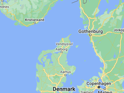 Map showing location of Brønderslev (57.27021, 9.94102)