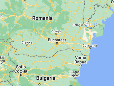 Map showing location of Bucharest (44.43225, 26.10626)