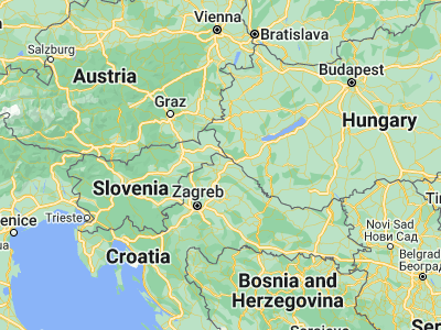 Map showing location of Čakovec (46.38444, 16.43389)