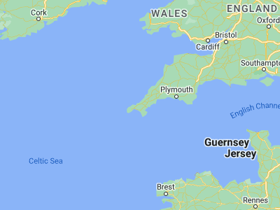 Map showing location of Camborne (50.21306, -5.29731)