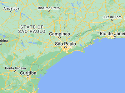 Map showing location of Carapicuíba (-23.5225, -46.83556)