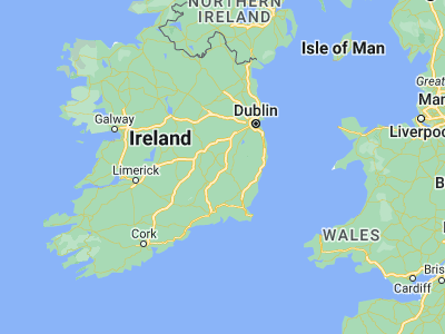 Map showing location of Carlow (52.84083, -6.92611)