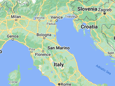Map showing location of Cesenatico (44.19987, 12.3991)