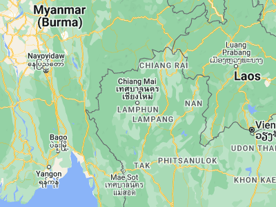 Map showing location of Chiang Mai (18.79038, 98.98468)