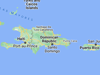 Map showing location of Cotuí (19.05272, -70.14939)