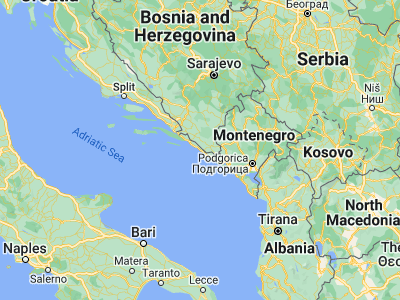 Map showing location of Dubrovnik (42.64807, 18.09216)