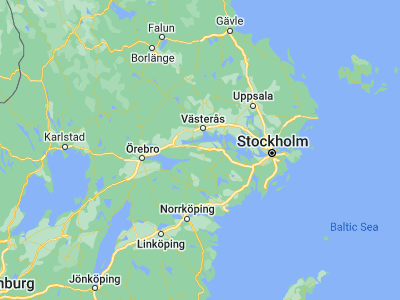 Map showing location of Eskilstuna (59.36661, 16.5077)