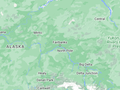 Map showing location of Fairbanks (64.83778, -147.71639)