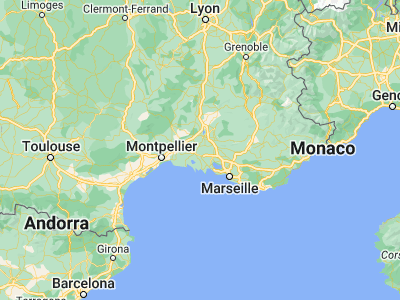 Map showing location of Fontvieille (43.72806, 4.70953)