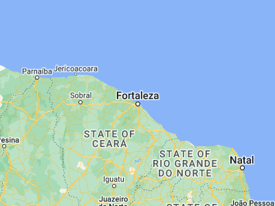 Map showing location of Fortaleza (-3.71722, -38.54306)