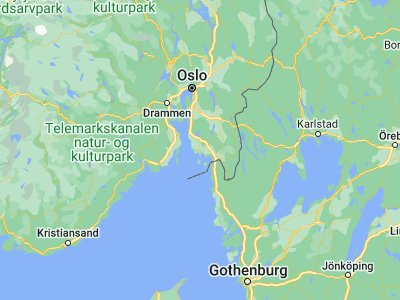 Map showing location of Fredrikstad (59.2181, 10.9298)