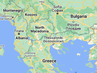 Map showing location of Gevgelija (41.13917, 22.5025)