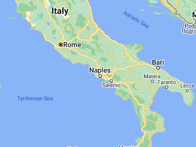 Map showing location of Giugliano in Campania (40.92741, 14.19103)