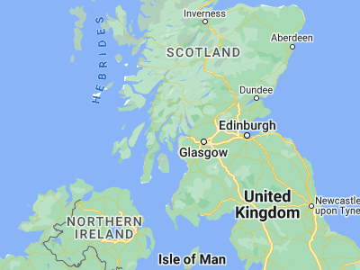 Map showing location of Gourock (55.96157, -4.81789)