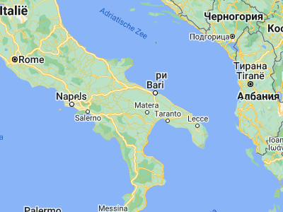 Map showing location of Gravina in Puglia (40.81972, 16.42278)