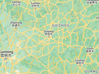 Map showing location of Guiyang (26.58333, 106.71667)