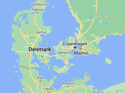 Map showing location of Holbæk (55.71667, 11.71667)