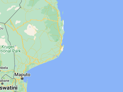 Map showing location of Inhambane (-23.865, 35.38333)