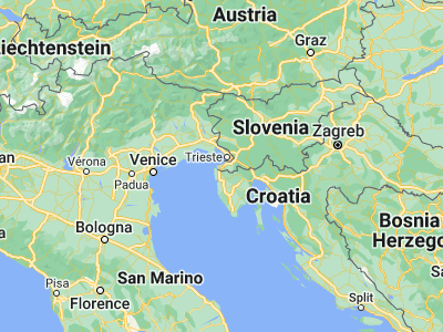 Map showing location of Izola (45.53694, 13.66194)