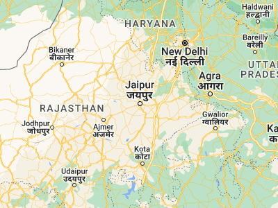 Map showing location of Jaipur (26.91962, 75.78781)