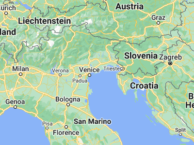 Map showing location of Jesolo (45.53311, 12.64475)