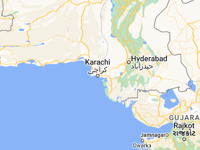 Map showing location of Karachi (24.9056, 67.0822)