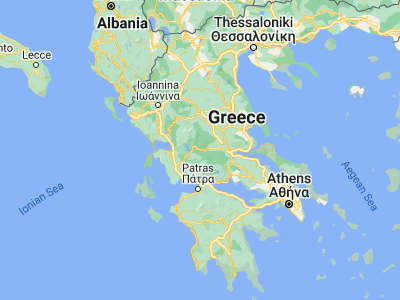 Map showing location of Karpenísi (38.91667, 21.78333)