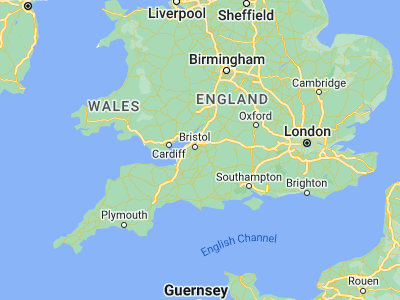 Map showing location of Keynsham (51.41387, -2.4978)