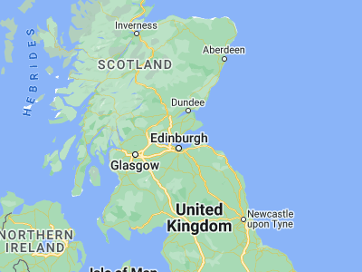 Map showing location of Kirkcaldy (56.10982, -3.16149)