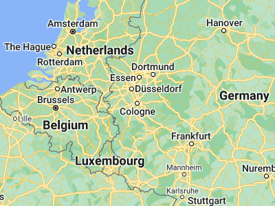 Map showing location of Cologne (50.93333, 6.95)