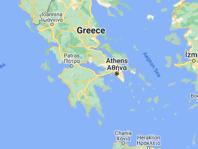 Map showing location of Kórinthos (37.94068, 22.95734)