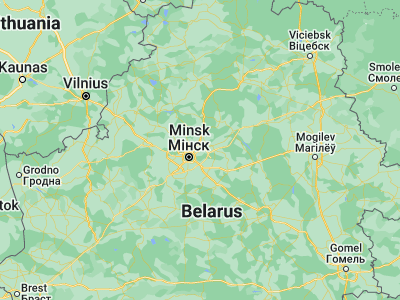 Map showing location of Korolëv Stan (53.9865, 27.7982)