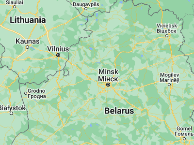 Map showing location of Krasnaye (54.2438, 27.0758)