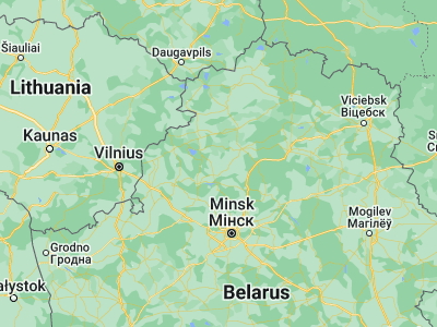 Map showing location of Kryvichy (54.7132, 27.2886)