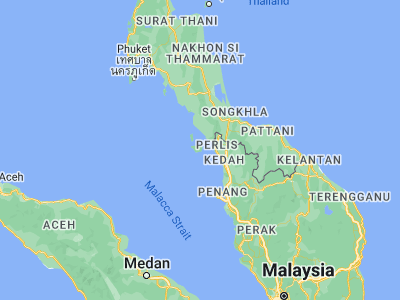 Map showing location of Kuah (6.32649, 99.8432)