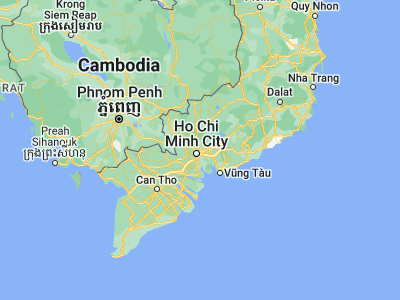 Map showing location of Lái Thiêu (10.90442, 106.7004)