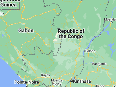 Map showing location of Lékoni (-1.58431, 14.25905)