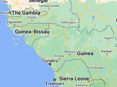Map showing location of Lélouma (11.18333, -12.93333)