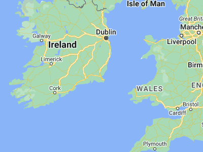 Map showing location of Loch Garman (52.33417, -6.4575)