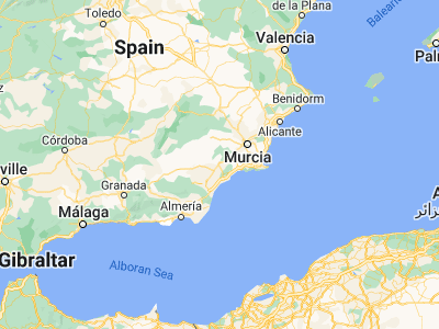 Map showing location of Lorca (37.67119, -1.7017)