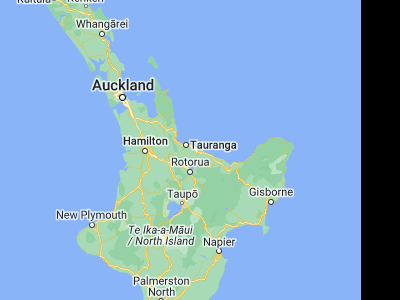 Map showing location of Maketu (-37.76667, 176.45)